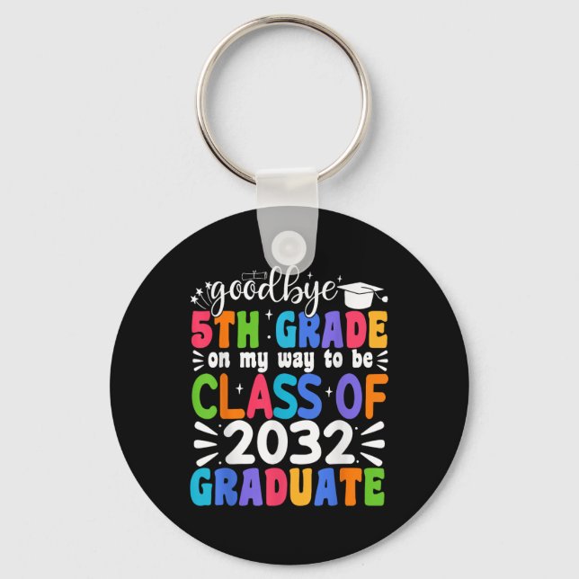 Adjö 5:e Klass-cl 2032 Student 5:e Klass Nyckelring (Framsida)