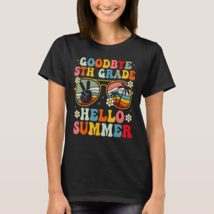 Adjö 5:e Klass Hej Sommar Groovy Femte Klass T Shirt