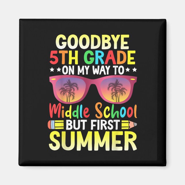 Adjö 5 Klass Studenten till Mitten skolhelvetet Magnet (Framsidan)