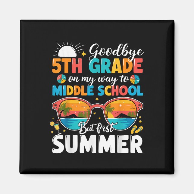 Adjö 5 Klass Studenten till Mitten skolhelvetet Magnet (Framsidan)