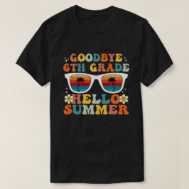 Adjö 6:e klass Hej sommar, Groovy sjätte klass T Shirt