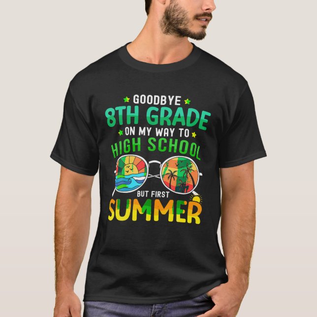 Adjö 8:e Klass Studenten-9:e Klass Hej Su T Shirt (Framsida)