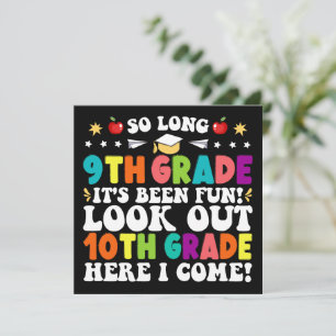 Adjö 9:an Se upp 10:an Här kommer jag Meddelande