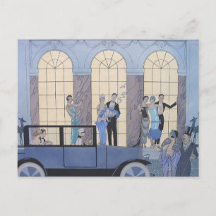 Adjö av George Barbier Vykort