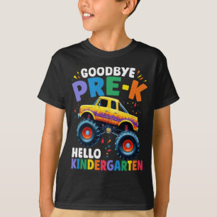 Adjö Boys för " Pre-k Monster Truck Graduation Boy T Shirt