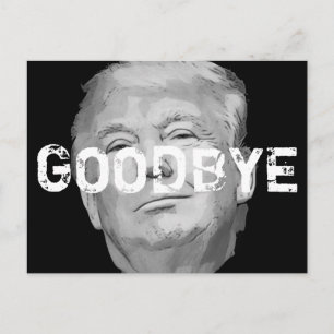 Adjö Donald Trump Impeach Keepsaké Vykort