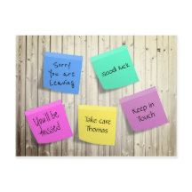 Adjö Farewell Post its