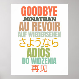 Adjö Farewell Poster