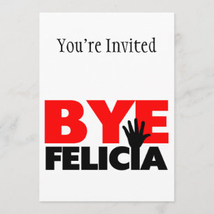 Adjö Felicia Handviftning Inbjudningar
