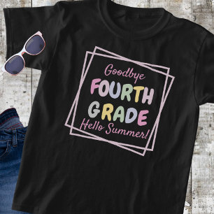 "Adjö Fjärde Klass, Hej Sommar" Barns T Shirt