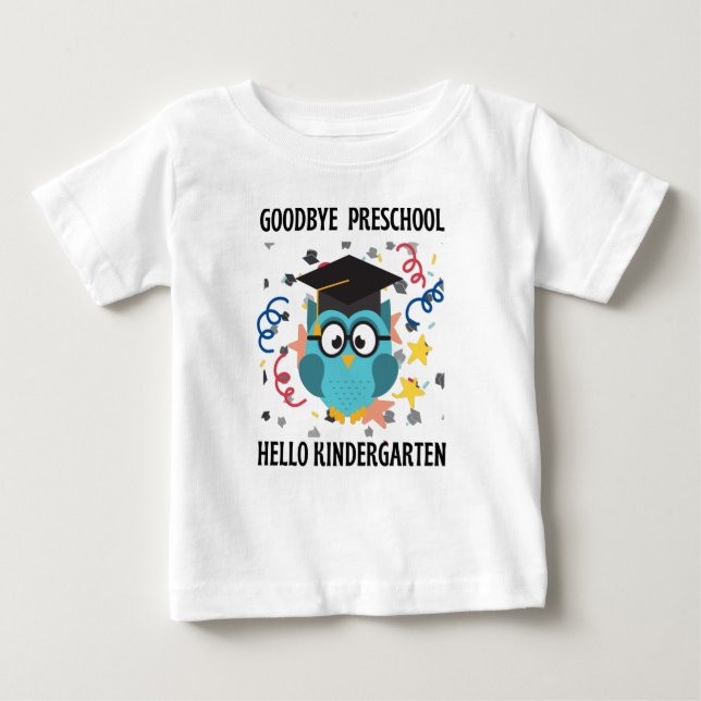 Adjö förchool hej kindergarten T-Shirt (Framsida)