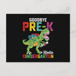 Adjö FörK Hej Kindergarten T Rex School Vykort