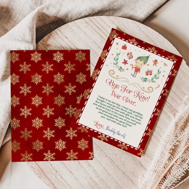 Adjö från din elf brev inbjudningar (Skapare uppladdad)