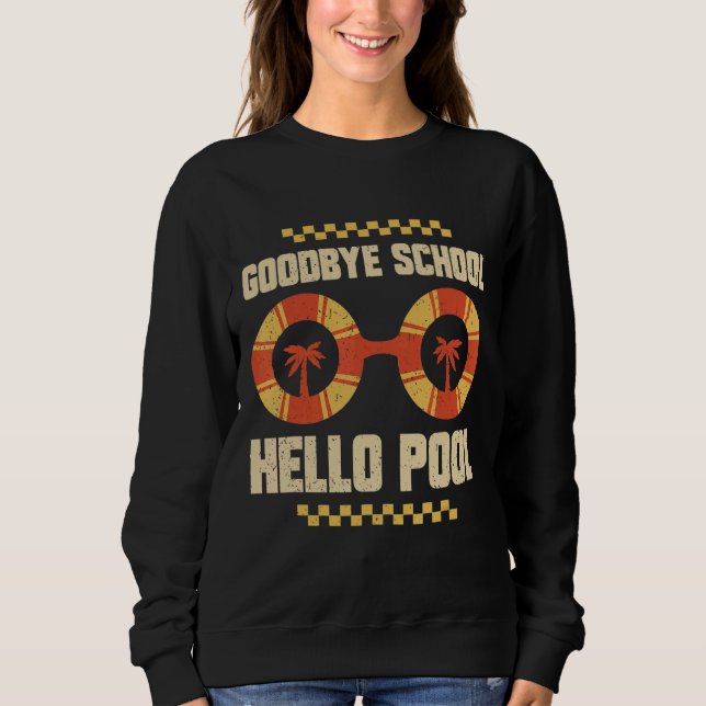 Adjö Hej Bassäng i skolan förra  T Shirt (Framsida)