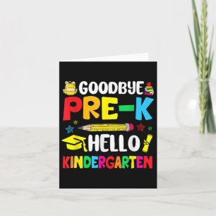Adjö Hej före k Kindergarten - Back to school Kort