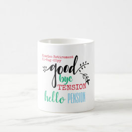 Adjö Hej Pension Personal Pension Kaffemugg