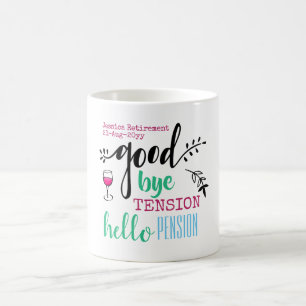 Adjö Hej Pension Personal Pension Kaffemugg