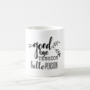 Adjö Hej Pension Personal Pension Kaffemugg