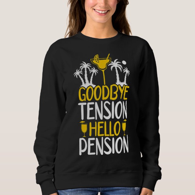 Adjö Hej Pensionspensionspensionär R T Shirt (Framsida)
