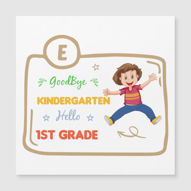 Adjö Kindergarten Hej 1:a Klass (Framsida)