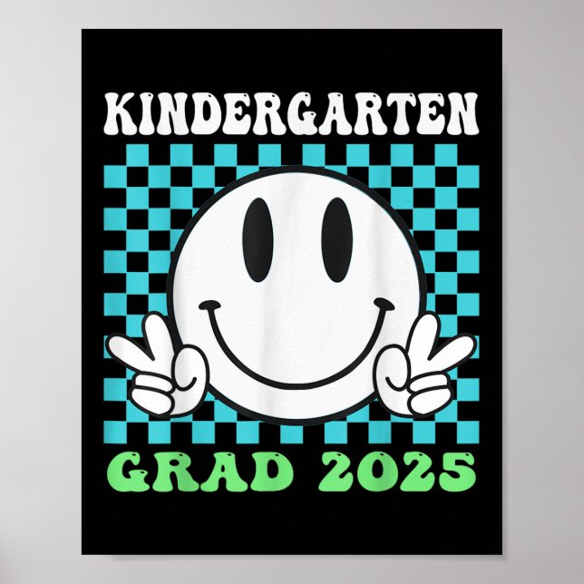 Adjö Kindergarten Hej 1:a Klass 2025 Graduati Poster (Framsidan)