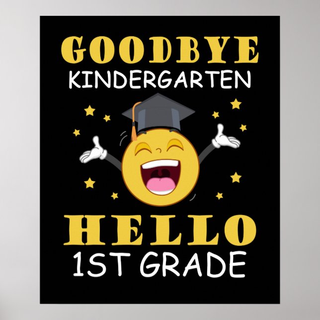 Adjö Kindergarten Hej 1:a Klass Poster (Framsidan)