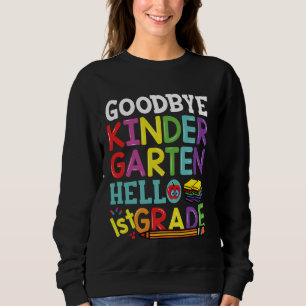Adjö Kindergarten Hej First Klass Funny Back T Shirt