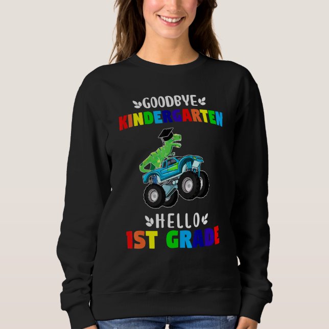 Adjö Kindergarten Hej First Klass T Shirt (Framsida)