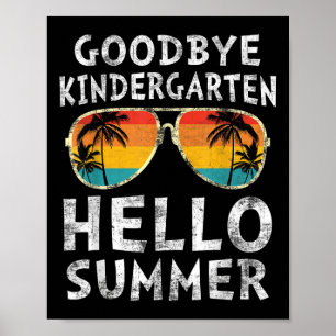 Adjö Kindergarten Hej Sommaren i går Graduat Poster