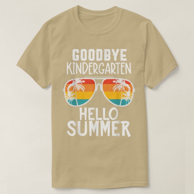 Adjö Kindergarten Hej Summer Student T-Shirt (Design framsida)