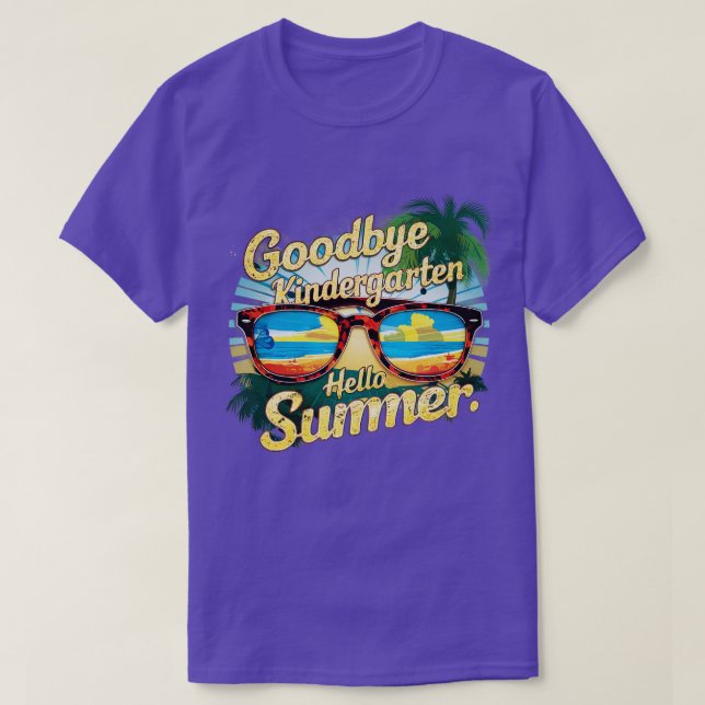 Adjö Kindergarten Hej Summer T Shirt (Design framsida)