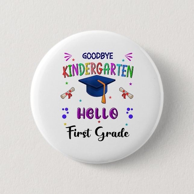 Adjö Kindergarten Studenten Cl 2025 1st Klass Knapp (Framsida)