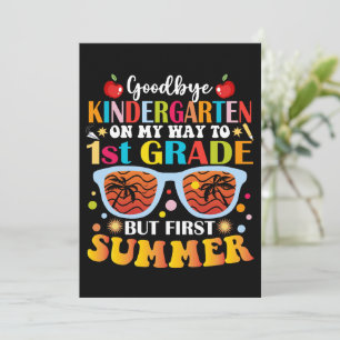 Adjö Kindergarten till första Klass men första som Meddelande