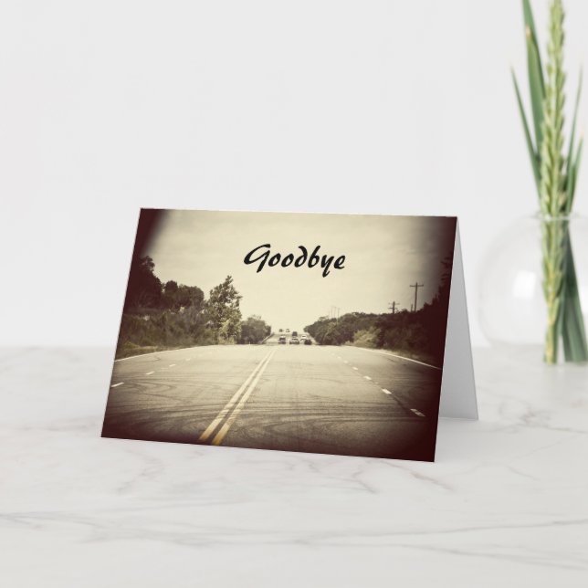 Adjö-kort Kort (Framsida)