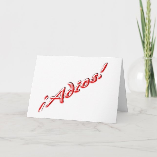 Adjö-kort Kort (Framsida)