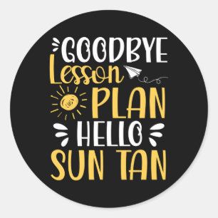 Adjö Lesson Plan Hej Sol Tan Runt Klistermärke