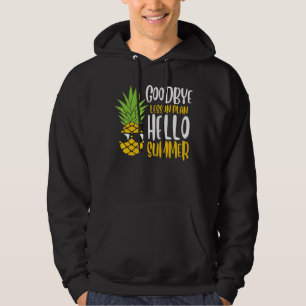 Adjö Lessonplanen Hej Sommaren i Skolan förra dage Hoodie