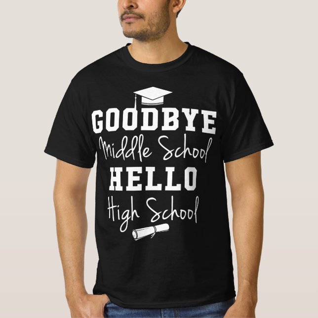 Adjö Mitten School Hej High School - Graduati T Shirt (Framsida)