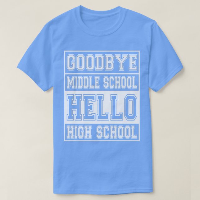 Adjö Mitten School Hej High School  T Shirt (Design framsida)