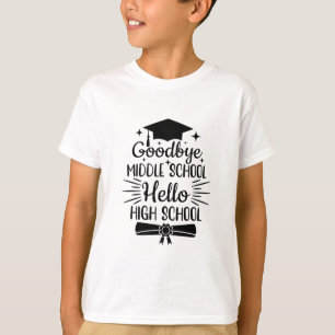 Adjö Mitten School Hej High School T Shirt