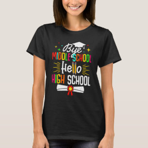 Adjö Mitten School Hej Highschool Back to school T Shirt