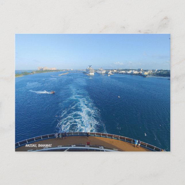 Adjö Nassau, Hej Open Seas Vykort (Framsida)