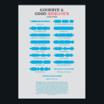 Adjö och Bra Riddance Poster<br><div class="desc">Adjö och Bra Riddans-album som skapats för poster och likadant. Underbar för alla som är intresserade av musik av något slag</div>