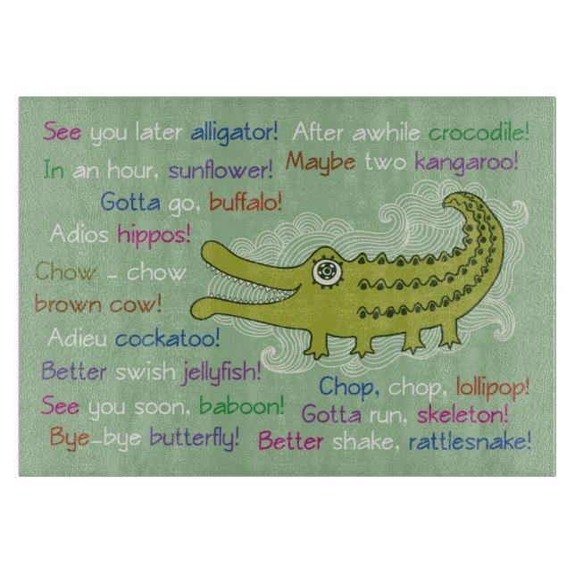 Adjö och Lycka till från Group, Alligator (Framsidan)