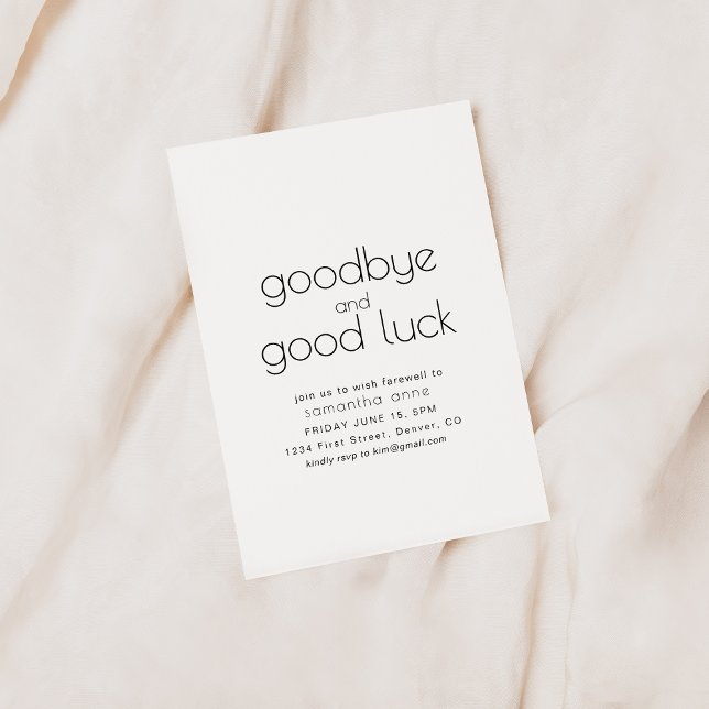 Adjö och Lycka till Pension Party Inbjudan (Skapare uppladdad)