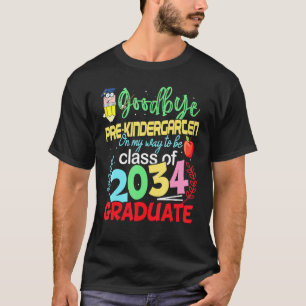 Adjö Preschool Hej Kindergarten Prek Graduati T Shirt