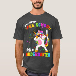 Adjö Preschool Hej Kindergarten Studenten Un T Shirt