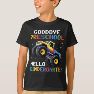 Adjö Preschool Monster Lastbil T rex Studenten Shirt