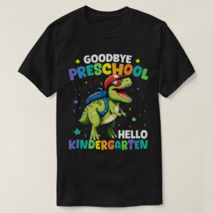 Adjö Preschool Studenten Dinosaur T rex Shirt