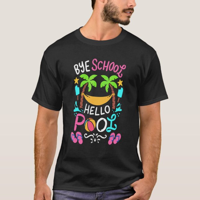 Adjö School Beach Boll Hammock T Shirt (Framsida)